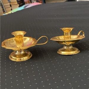 Elegant Gold Candle Holders